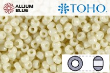 TOHO Round Seed Beads (RR15-51) 15/0 Round Small - Opaque Lt Beige