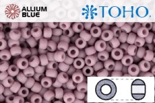 TOHO Round Seed Beads (RR8-52F) 8/0 Round Medium - Opaque-Frosted Lavender