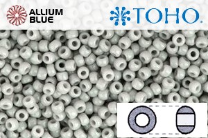 TOHO Round Seed Beads (RR15-53) 15/0 Round Small - Opaque Gray - Click Image to Close
