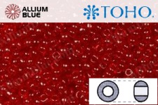 TOHO ラウンド Seed ビーズ (RR15-5C) 15/0 ラウンド Small - Transparent Ruby