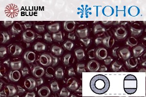 TOHO Round Seed Beads (RR3-5D) 3/0 Round Extra Large - Transparent Garnet - Click Image to Close