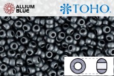 TOHO Round Seed Beads (RR8-611) 8/0 Round Medium - Matte-Color Opaque Gray