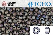 TOHO Round Seed Beads (RR15-611) 15/0 Round Small - Matte-Color Opaque Gray
