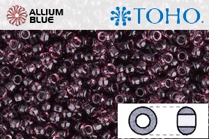 TOHO Round Seed Beads (RR6-6B) 6/0 Round Large - Transparent Med Amethyst - Click Image to Close