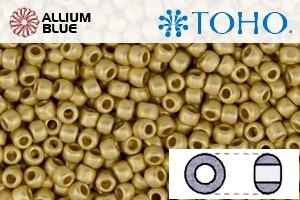TOHO Round Seed Beads (RR11-712F) 11/0 Round - 24K Gold Plated Matte - 關閉視窗 >> 可點擊圖片