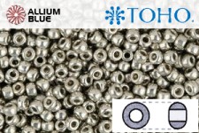 TOHO ラウンド Seed ビーズ (RR15-714) 15/0 ラウンド Small - Metallic Silver