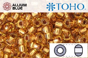 TOHO Round Seed Beads (RR11-744) 11/0 Round - Copper-Lined Lt Topaz - 關閉視窗 >> 可點擊圖片