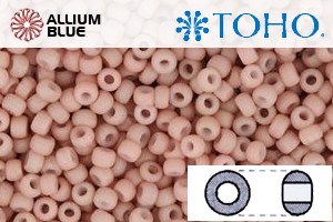 TOHO Round Seed Beads (RR11-764) 11/0 Round - Opaque-Pastel-Frosted Shrimp - 關閉視窗 >> 可點擊圖片