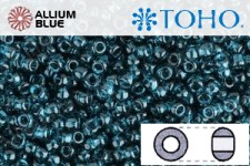 TOHO Round Seed Beads (RR11-7BD) 11/0 Round - Transparent Capri Blue