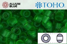 TOHO Round Seed Beads (RR11-7BF) 11/0 Round - Transparent-Frosted Grass Green