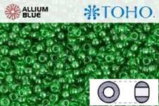 TOHO Round Seed Beads (RR11-7B) 11/0 Round - Transparent Grass Green