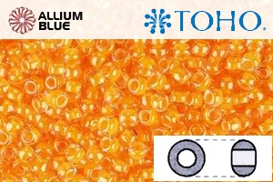 TOHO Round Seed Beads (RR6-801) 6/0 Round Large - Luminous Neon Tangerine - 關閉視窗 >> 可點擊圖片