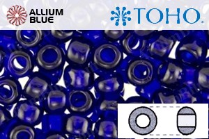 TOHO Round Seed Beads (RR11-8D) 11/0 Round - Dark Cobalt Blue Transparent - Click Image to Close