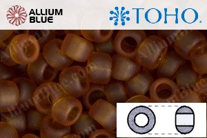 TOHO Round Seed Beads (RR3-941F) 3/0 Round Extra Large - Transparent Matte Smoky Topaz - 關閉視窗 >> 可點擊圖片
