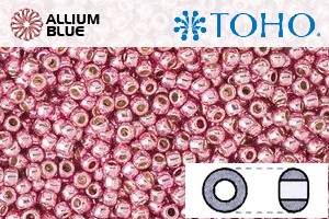 TOHO Round Seed Beads (RR3-PF553) 3/0 Round Extra Large - PermaFinish - Galvanized Pink Lilac - 關閉視窗 >> 可點擊圖片