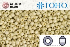 TOHO ラウンド Seed ビーズ (RR15-PF558F) 15/0 ラウンド Small - PermaFinish - Matte Galvanized Aluminum