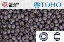 TOHO ラウンド Seed ビーズ (RR11-PF568F) 11/0 ラウンド - PermaFinish Light Amethyst Metallic Matte
