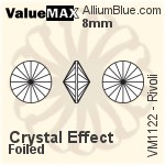ValueMAX Rivoli (VM1122) 8mm - Crystal Effect With Foiling