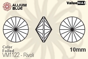VALUEMAX CRYSTAL Rivoli 10mm Light Smoked Topaz F