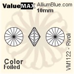 ValueMAX Rivoli (VM1122) 10mm - Color With Foiling