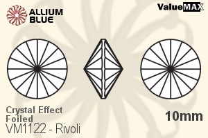 VALUEMAX CRYSTAL Rivoli 10mm Crystal Champagne F