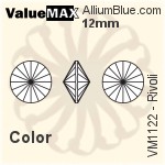 ValueMAX Rivoli (VM1122) 12mm - Crystal Effect With Foiling