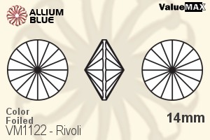 VALUEMAX CRYSTAL Rivoli 14mm Peridot F