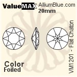 ValueMAX Flat Chaton (VM1201) 20mm - Color