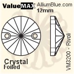 ValueMAX Rivoli Sew-on Stone (VM3200) 16mm - Crystal Effect With Foiling