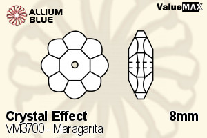 VALUEMAX CRYSTAL Maragarita Sew-on Stone 8mm Crystal Vitrail Medium