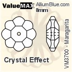 ValueMAX Maragarita Sew-on Stone (VM3700) 10mm - Clear Crystal With Foiling