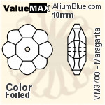 ValueMAX Maragarita Sew-on Stone (VM3700) 12mm - Clear Crystal With Foiling