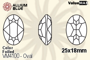 VALUEMAX CRYSTAL Oval Fancy Stone 25x18mm Sapphire F
