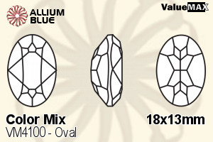 ValueMAX Oval Fancy Stone (VM4100) 18x13mm - Color Mix - Click Image to Close