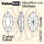 Preciosa MC Chaton MAXIMA (431 11 615) SS39 - Colour (Coated) With Dura Foiling