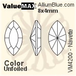 ValueMAX Navette Fancy Stone (VM4200) 10x5mm - Crystal Effect With Foiling