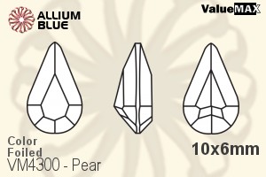 VALUEMAX CRYSTAL Pear Fancy Stone 10x6mm Montana F
