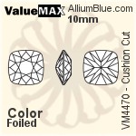 ValueMAX Cushion Cut Fancy Stone (VM4470) 10mm - Color With Foiling