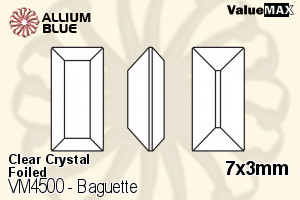 VALUEMAX CRYSTAL Baguette Fancy Stone 7x3mm Crystal F