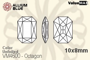 ValueMAX Octagon Fancy Stone (VM4600) 10x8mm - Color Unfoiled - Click Image to Close