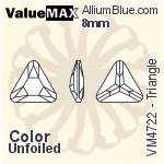 ValueMAX Triangle Fancy Stone (VM4722) 10mm - Clear Crystal With Foiling
