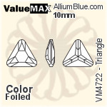 ValueMAX Triangle Fancy Stone (VM4722) 6mm - Crystal Effect With Foiling