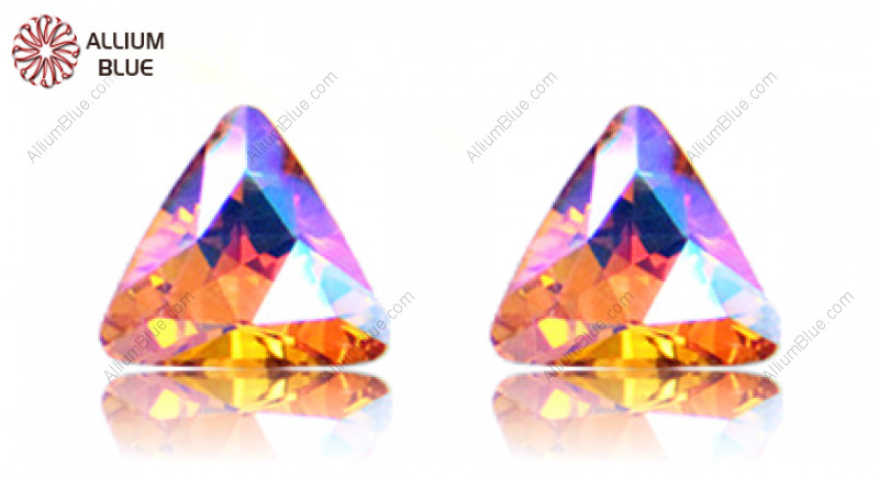 VALUEMAX CRYSTAL Triangle Fancy Stone 18mm Light Peach AB F
