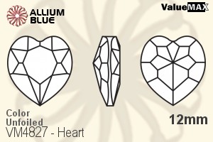 ValueMAX Heart Fancy Stone (VM4827) 12mm - Color Unfoiled