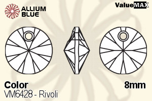 VALUEMAX CRYSTAL Rivoli 8mm Sapphire