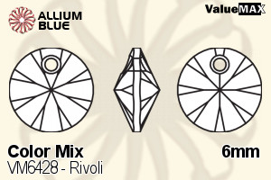 VALUEMAX CRYSTAL Rivoli 6mm Mixed Color
