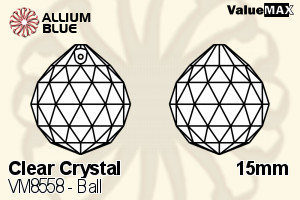 ValueMAX Ball (VM8558) 15mm - Clear Crystal - Click Image to Close