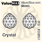 Ball, Crystal, Crystal AB, 20mm
