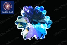 PREMIUM Round Rose Flat Back (PM2000) SS6 - Clear Crystal With Foiling