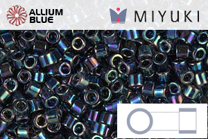 MIYUKI Delica® Seed Beads (DBM0005) 10/0 Round Medium - Metallic Variegated Blue Iris - 关闭视窗 >> 可点击图片